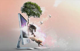 ?Tuto.com - iMac Life Composition Photoshop Artistique  ?