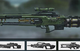 Digital Tutors - Designing Gun Concepts for First Person Shooters in Maya and Photoshop
