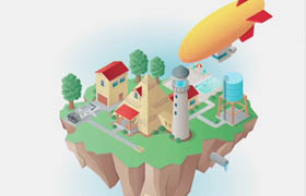 Lynda - Drawing Vector Graphics Isometric Illustration