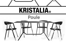 Kristalia Poule and Compas