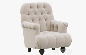 Restoration Hardware 1860 Napoleonic Tufted Upholstered Chair  ?