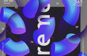 SkillShare - Baugasm? Series #5 - Design a Poster with 3D shapes in Adobe Illustrator and Photoshop