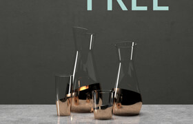 Vase Set - 3DS Max and Vray - 3d model  ?