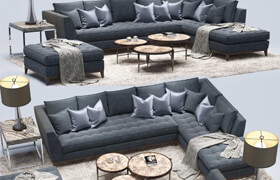 Barbican_CORNER SOFA _Cavus_Table lamp_Marlow_The sofa and chair company