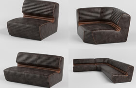 Home-Concept Canyon Sectional 沙發模型，1座 2座 3座