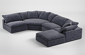 Home-Concept Luscious Sectional 沙發組件模型