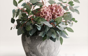 Bouquet of Eucalyptus with Hydrangea