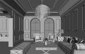 3dmax 效果圖建模渲染視頻