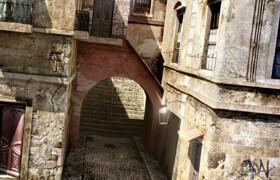 lighting la ruelle 3ds max v-ray mental ray  ?