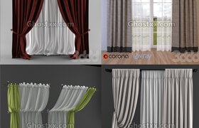 3dsky - Curtain - 窗簾模型