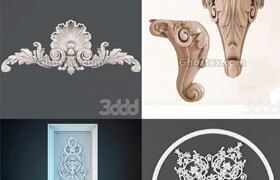 3dsky - Decorative plaster - 雕花角線模型P7