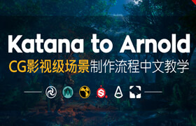 【正版】Katana to arnold中文教學 - CG影視級場景制作流程【全網首部】