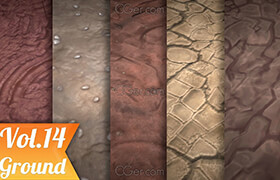 ?Cgtrader - Stylized Ground Vol 14 - Hand Painted Texture Pack Texture