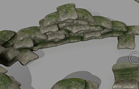Cgtrader - sandbag VR  AR  low-poly 3d model