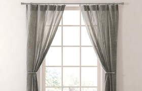 RH / METALLIC OPAQUE LINEN DRAPERY PANEL ?
