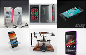 Technology Phones 手機電話模型