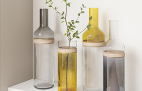 Vase - bottle AMBRE