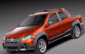 Squir - Fiat Strada Adventure 2013 - 3dmodel
