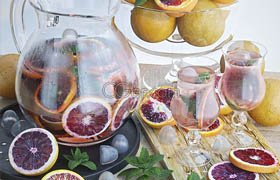 ?Cgtrader - Grapefruits lemonade and fruit 3D model