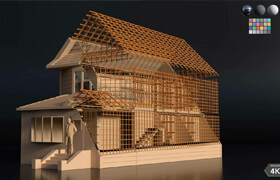 3Dreamlibrary - Building 016 - Destruction Ready Asset - 3dmodel