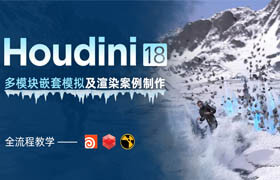 【正版】Houdini18-多模塊嵌套模擬及渲染案例制作【全流程教學】