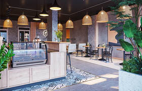 3D Model Interior Coffee 52 Scenes File 3dsmax By Huong Yo Most  ?