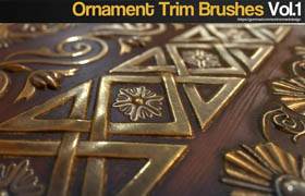Gumroad - ZBrush 60 Ornament Trim Brushes Vol.1 - 筆刷