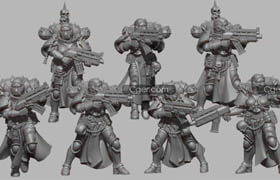 Reptilian Overlords - Coven Squad - 3dmodel