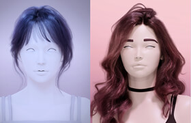 【正版】Blender Cycles渲染引擎《寫實美感頭發》制作流程【案例教學】