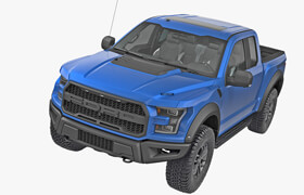 Turbosquid - Ford F-150 Raptor 2017 - 3dmodel
