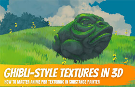 3D Coloring Book - 吉卜力風格材質substance painter 制作教程和材質源文件