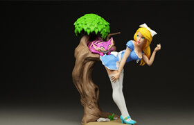 ArtStation - Alice in Wonderland - 3D Print Model