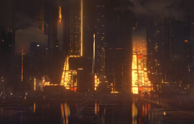 Blender - Megacity 02 - Final Cityscape Render    ?