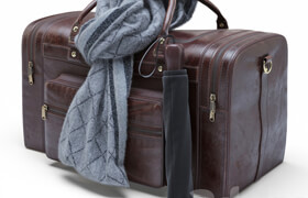 Leather Military Duffle Bag