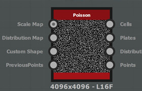 Substance Designer node - Poisson distribution - 材質