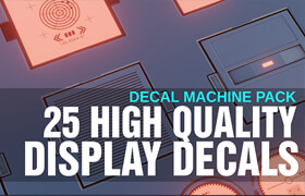 Blendermarket - Decal Machine Pack For Sci-Fi And Hard Surface - 材質