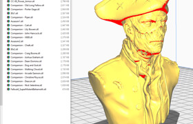 Fallout models 3 companion Board game - 3dmodel  輻射3棋盤游戲角色模型包，26個stl格式模型
