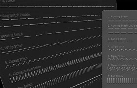 Artstation - Imm Seam Stitches In Separate Geometry - zb筆刷