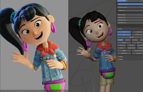 Blender Cloud - Ellie - v1 - 3dmodel