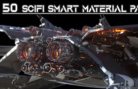 Artstation - 50 High Quality Sci-Fi Smart Material Bundle - 材質