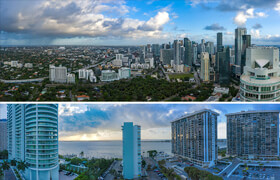 Background Plates Miami Aerial  ?