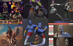 12個(gè)角色的3d打印模型