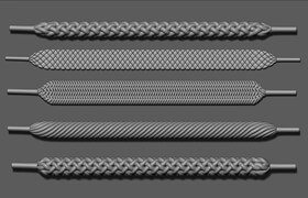 Artstation - Shoelaces brush For ZBrush - zbrush 筆刷