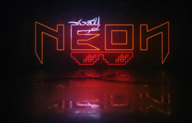 Motionarray - Neon logo reveal 135439 - 視頻模板