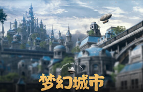 【正版】【大師】Blender/SP/AE從三大軟件快速入門到進階案例《夢幻城市》大型場景創建