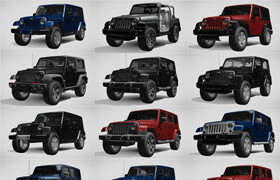 Car models from Sketchfab - jeep