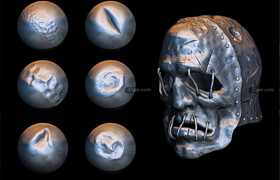 Artstation - Metal Surfaces - Damages Brushes for Zbrush Part 2  - Andrey F - zb筆刷