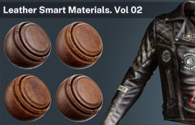 Artstation - Leather Smart Materials Vol 1 - 2 - 材質(zhì)貼圖