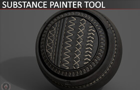 Artstation - Stitches, Seams, Staples v2 - Substance Painter - 筆刷