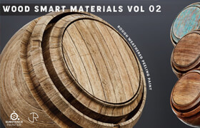 Artstation - Wood Smart Materials Vol 02 - 材質(zhì)貼圖